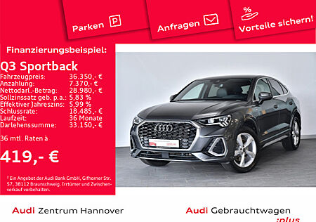 Audi Q3 Sportback S line 45 TFSIe Kamera LED virtual Navi