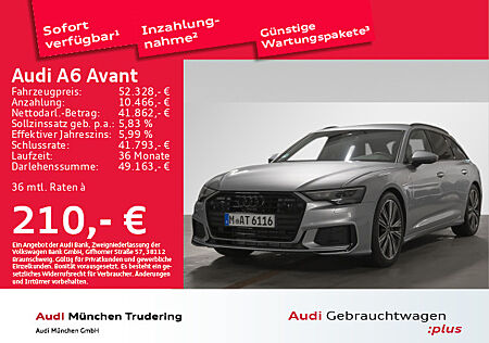 Audi A6 Avant Sport 45 TFSI qu. S tronic S line Assistenzpaket Parken + Stadt virtual cockpit + Businesspaket Optikapket schwarz+ S line Exterieur + Sportpaket Sitzheizung vo.