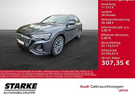 Audi Q8 e-tron 50 S tronic quattro S line AHK B&O Matrix Standheizung Navi 22kW 21 Zoll