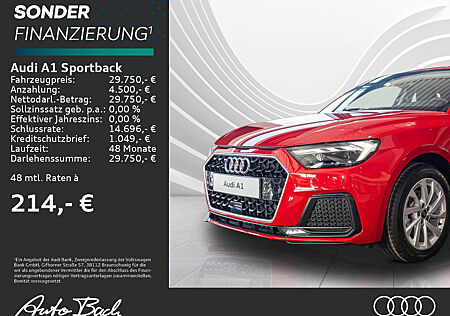 Audi A1 Sportback advanced 30 TFSI 85(116) kW(PS) Schaltgetriebe