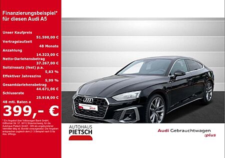 Audi A5 Sportback 40 TDI quattro S line AHK B+O VC