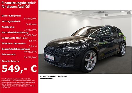 Audi Q5 40 TDI quattro S lineLuftfederung AD AHK-klappbar Panorama Navi Leder digitales Cockpit