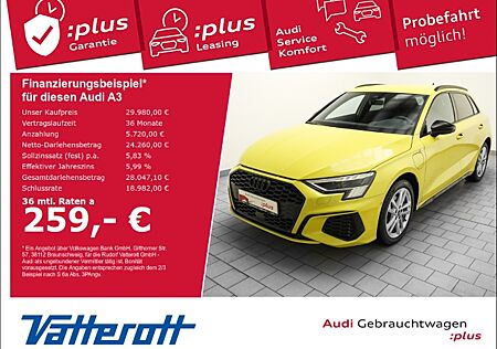 Audi A3 Sportback 40 TFSI e S line AHK HuD Navi B&O LED ACC