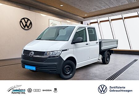 VW T6 .1 Transporter DoKa Pritsche LR 2.0TDI AHK SHZ KLIMA LICHT-REGEN-SENSOR DAB+