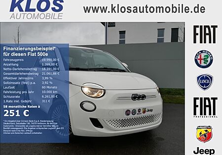 Fiat 500E ICON 42kWh PARK KOMFORTPAK NAVI ALU KLIMAAUTOMATIK