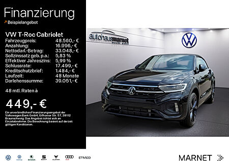 VW T-Roc Cabriolet R-Line 1.5 l TSI OPF 110 kW (150 PS) 7-Gang-Doppelkupplungsgetriebe DSG