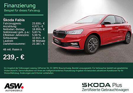 Skoda Fabia Monte Carlo 1.0 TSI DSG LED NAVI RFK SHZ