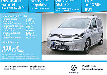 VW Caddy Kombi 2.0 TDI Style Navi PDC LED uvm