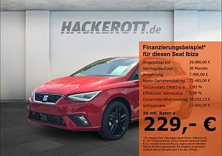 Seat Ibiza Pro Black Edition 1.0 TSI 81 KW (110 PS) 7-GANG-DSG Navi Kessy PDC vo.+hi,Rückfahrk.