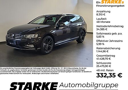 VW Passat Variant 2.0 TDI DSG R-Line 19" Leder Pano