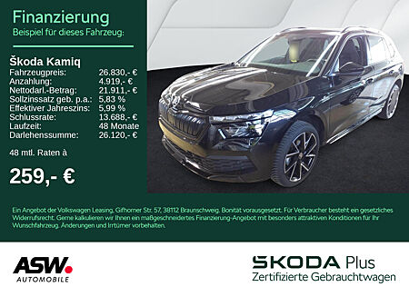 Skoda Kamiq Monte Carlo 1.0 TSI DSG Navi LED Pano RFK