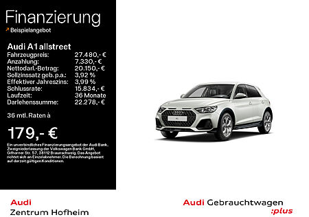 Audi A1 allstreet 30 TFSI S tro*LED*Virtual*Navi+*Teilleder*ACC*