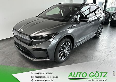 Skoda Enyaq 85 Sportline Maxx WÀrmepumpe* AHK-Vorb.*Navi*DAB*VZE*LED*ACC*SmartLink*DigiCockpit*elektr. Heckkl.*AreaView*ParkAssist*Kessy*BlindSpot*Freispr.*Sitzheiz*PDC*vo+hi*Soundsyst*Alu*LichtAssist*SpurAssist*DCC*Connect*Sunset*ZV*4xEFH*Ladeboden*Lenkradheiz*beheiz.Frontscheibe*Nebel*Armlehne*elektr.S