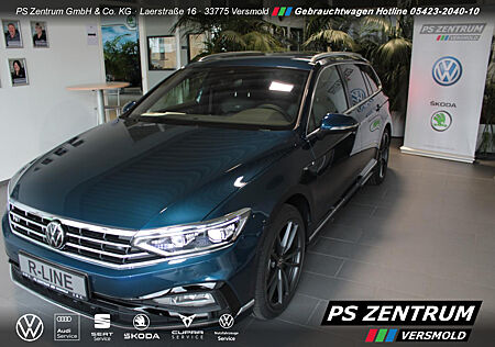 VW Passat Var. 2.0TDI DSG R-Line Matrix Leder 19Zoll