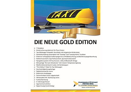 VW Touran TAXI DIE GOLD-EDITION