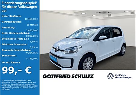 VW Up ! KAMERA RADIO KLIMA TEMPOMAT Basis FREISRECH. ALLSEASON