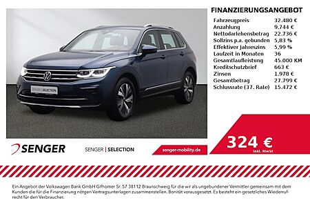 VW Tiguan Elegance 1,4 eHybrid Matrix Navi Leder