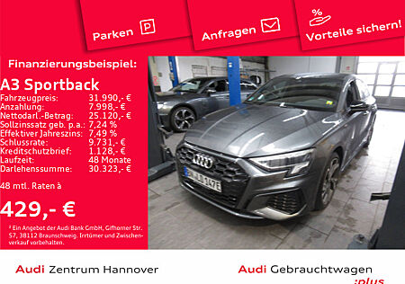 Audi A3 Sportback S line 45 TFSIe Kamera LED virtual Navi Teilleder