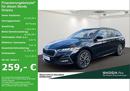 Skoda Octavia Combi Clever 2.0 TDI DSG Anhängerkupplung Frontscheibe heizbar Infotainment-Paket Columbus