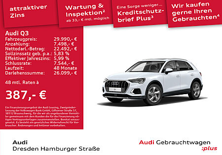 Audi Q3 40 TFSI advanced S line Matrix Navi Panorama