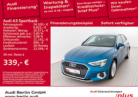 Audi A3 Sportback 40 TFSI e Advanced S tr. PDC LED