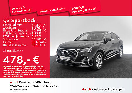 Audi Q3 Sportback 40 TFSI qu. S tronic 2x S line Navi+/Virtual+