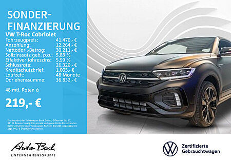 VW T-Roc Cabriolet Edition Black 1.5 TSI DSG R-Line, Navi, LED-Matrix, DCC, AHK, Rückfahrkamera, ACC