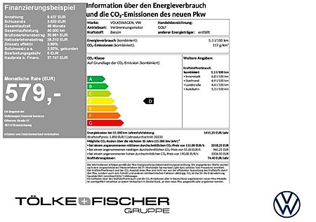 VW Golf GOAL 1.5 l eTSI OPF 7-Gang-DSG