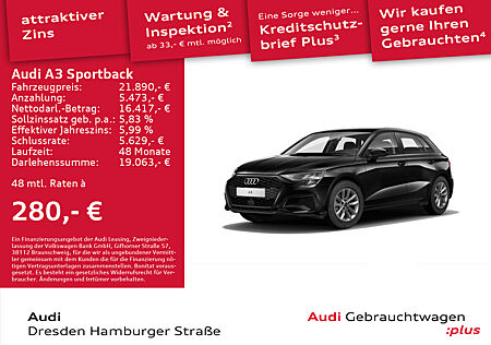 Audi A3 Sportback 30 TFSI Navi Panorama