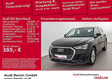 Audi Q3 Sportback 35 TFSI S tr. VIRTUAL NAVI LED RFK