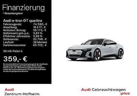 Audi e-tron GT qu*Air*B&O*HUD*Pano*Laser*Virtual*Navi+*Assistenzpaket+*360° Kamera*ARL*