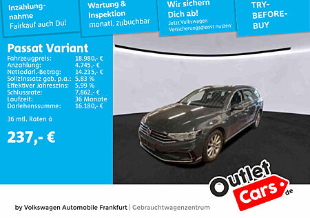 VW Passat Variant 1.4 TSI Hybrid DSG GTE Navi AHK LED Leuchten Fahrassistent Travel Assist Spurhalteassistent