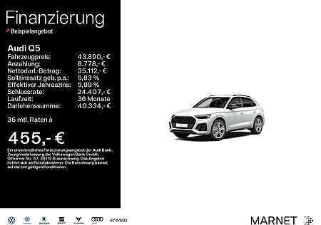 Audi Q5 50 TDI quattro*S line*edition one*Pano*Stadt/Tour*B&O*Optikpaket*HeadUp*Standheizung*