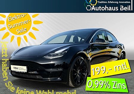 Tesla Model 3 Performance Dual 75 KWh Allrad StandHZG El. Fondsitzverst. Panorama Navi