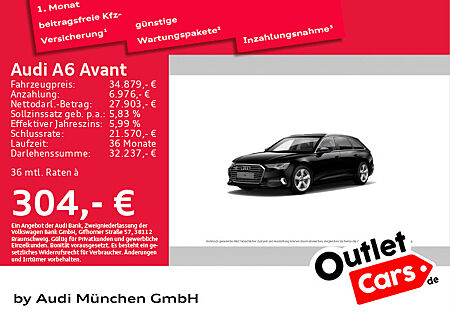 Audi A6 Avant 45 TDI qu. tiptr. sport Virtual+/Pano/AHK/Leder/Navi+/Kamera