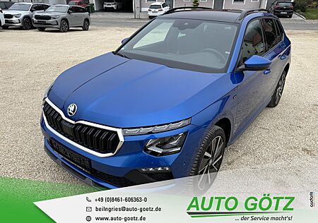 Skoda Kamiq Drive DSG AHK*Navi*DAB*VZE*LED*ACC*SmartLink*Panorama*DigiCockpit*elektr. Heckkl.*Kamera*ParkAssist*Kessy*Freispr.*Sitzheiz*PDC*vo+hi*Alu*LichtAssist*SpurAssist*Connect*Sunset*ZV-Funk*4xEFH*Ladeboden*Lenkradheiz*beheiz.Frontscheibe*Nebel*Armlehne*Metallic