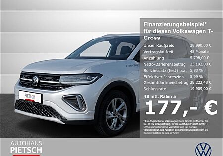 VW T-Cross R-Line 1.0 l TSI OPF 85 kW (116 PS) 7-Gang-Doppelkupplungsgetriebe DSG Navi