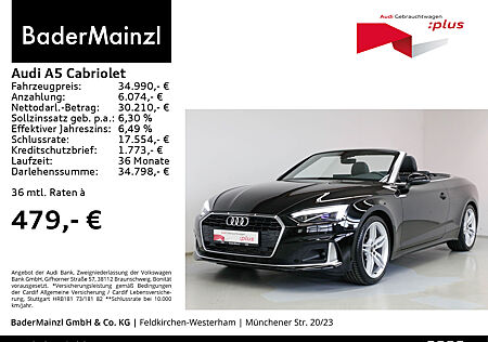 Audi A5 Cabrio 35 TFSI S tronic AHK SHZ Matrix Kam.