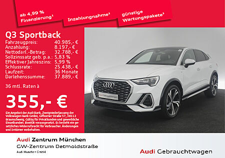 Audi Q3 Sportback 45 TFSI qu. S tronic 2x S line Pano/Virtual+/Navi+/PDC+