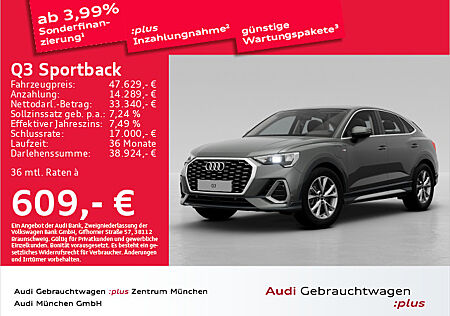 Audi Q3 Sportback 45 TFSI e S tronic S line Virtual+/ACC/Navi+/PDC