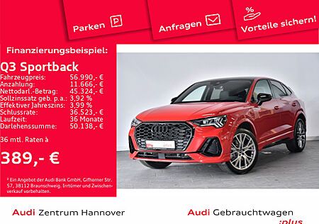 Audi Q3 Sportback S line 45 TFSIe Pano Matrix AHK SO NOS