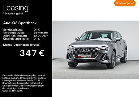 Audi Q3 Sportback 45 TFSI quattro S-LINE*LED*PANO*AHK*VIRTUAL*NAVI-PLUS*KAMERA*19ZOLL