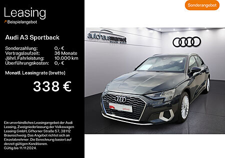 Audi A3 Sportback 40 TFSI e Advanced*Navi*virtual cockpit*Einparkhilfe*Sitzheizung*Bluetooth*Mittelarmlehne*