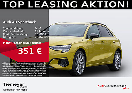 Audi A3 Sportback 40 TFSIe S LINE LED NAVI KAMERA ASSIST