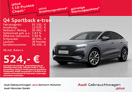 Audi Q4 e-tron Q4 Ambiente-Lichtpaket Assistenzpaket Dynamikpaket Interieur S line Komfortpaket pro Optik Schwarz