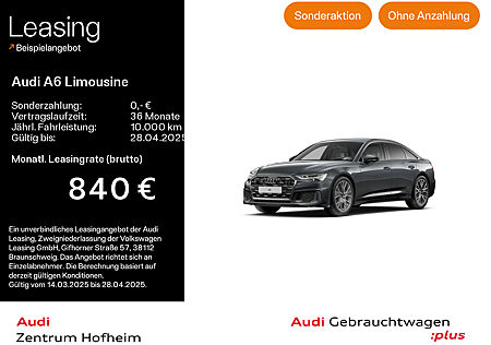 Audi A6 Limousine 50 TDI qu 2x S line tip*Air*HUD*Standh*Matrix*Virtual*Navi+*Assistenzpaket+*AHK*