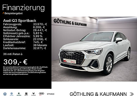 Audi Q3 Sportback 40 TFSI qu S line S tro*LED*Virtual*Navi+*Kamera*PDC+*