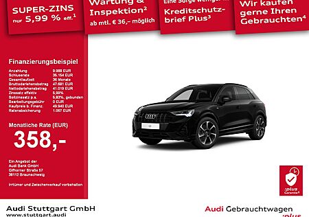 Audi Q3 S line 45 TFSI qu AHK Pano SHZ Matrix Kam MMI