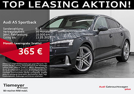 Audi A5 Sportback 40 TFSI Q S LINE MATRIX LM19 KAMERA MEMORY