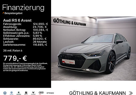 Audi RS6 RS 6 Avant*280 km/h*HUD*B&O*Pano*Laser*Standh*Virtual*Navi+*Assistenz*AHK*Dynamik*Optik*Sportabgas*